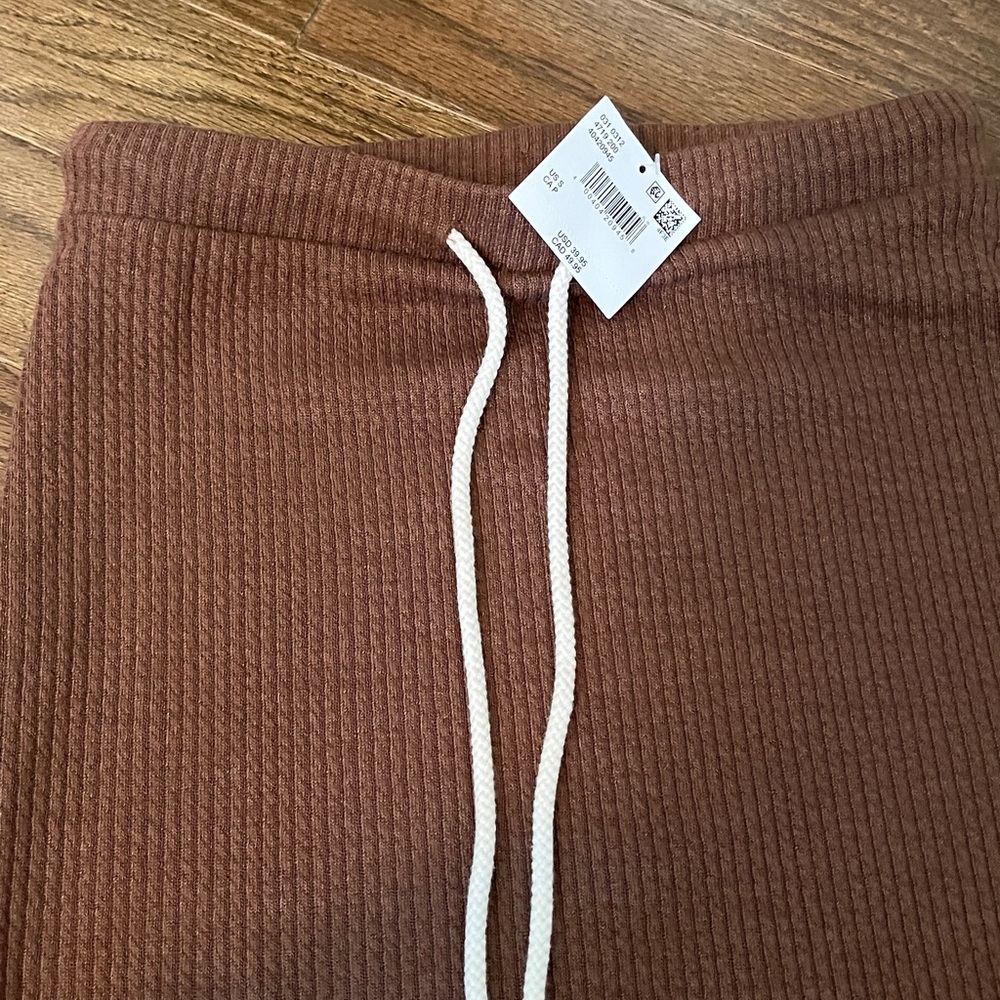American Eagle Brown Ribbed Knit Skirt sz sm - Picture 2 of 9